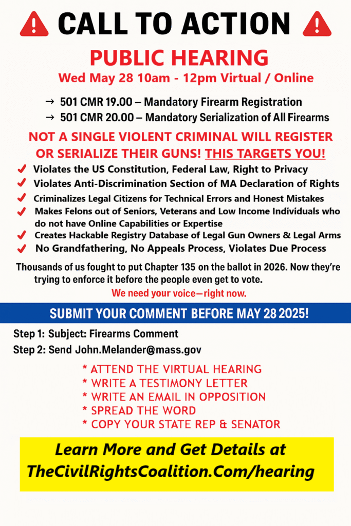 Hearing on Registration and Serialization Mandates